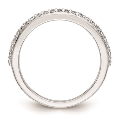 14K Weißgold Ehering mit natürlichen Diamanten