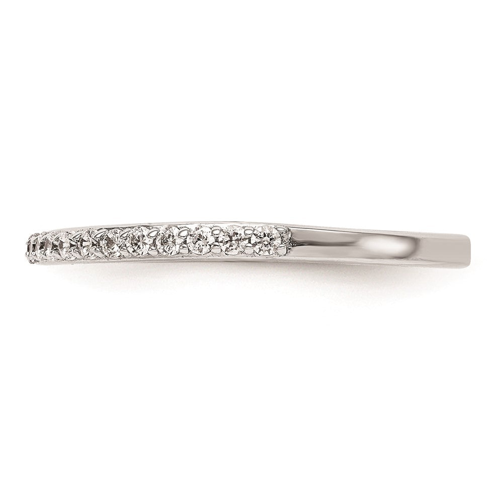 14K Weißgold Ehering mit natürlichen Diamanten