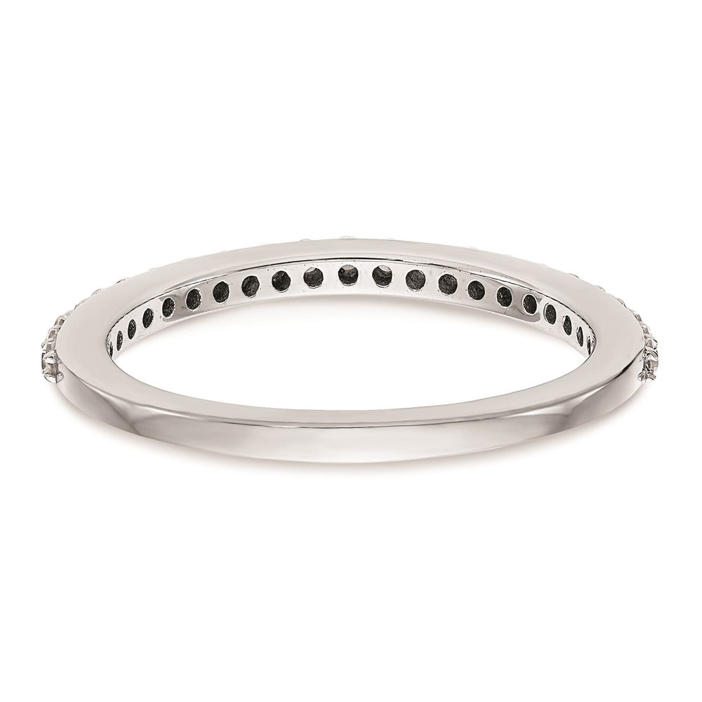 14K Weißgold Ehering mit natürlichen Diamanten