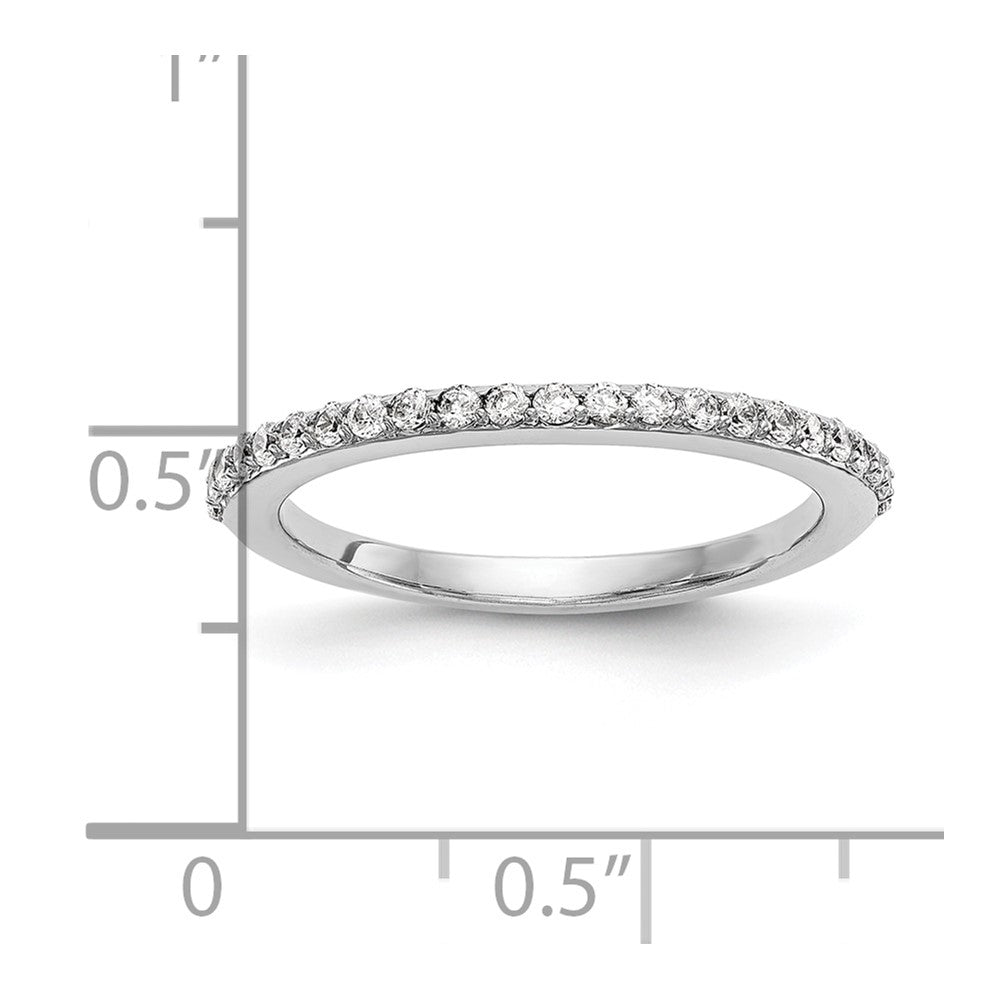 14K Weißgold Ehering mit natürlichen Diamanten