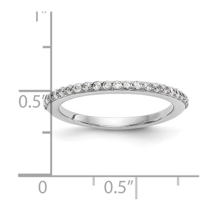 14K Weißgold Ehering mit natürlichen Diamanten