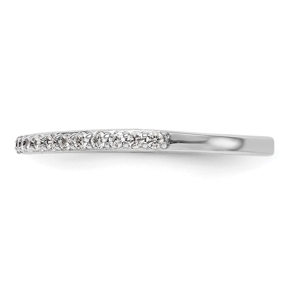 14K Weißgold Ehering mit natürlichen Diamanten