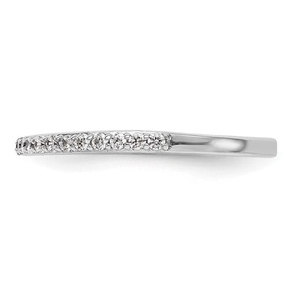 14K Weißgold Ehering mit natürlichen Diamanten