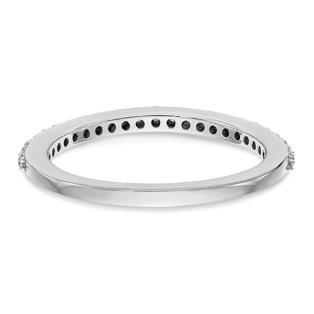 14K Weißgold Ehering mit natürlichen Diamanten