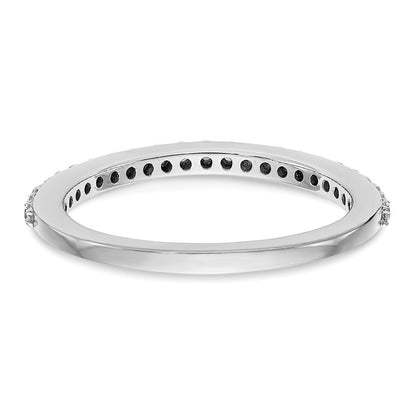 14K Weißgold Ehering mit natürlichen Diamanten