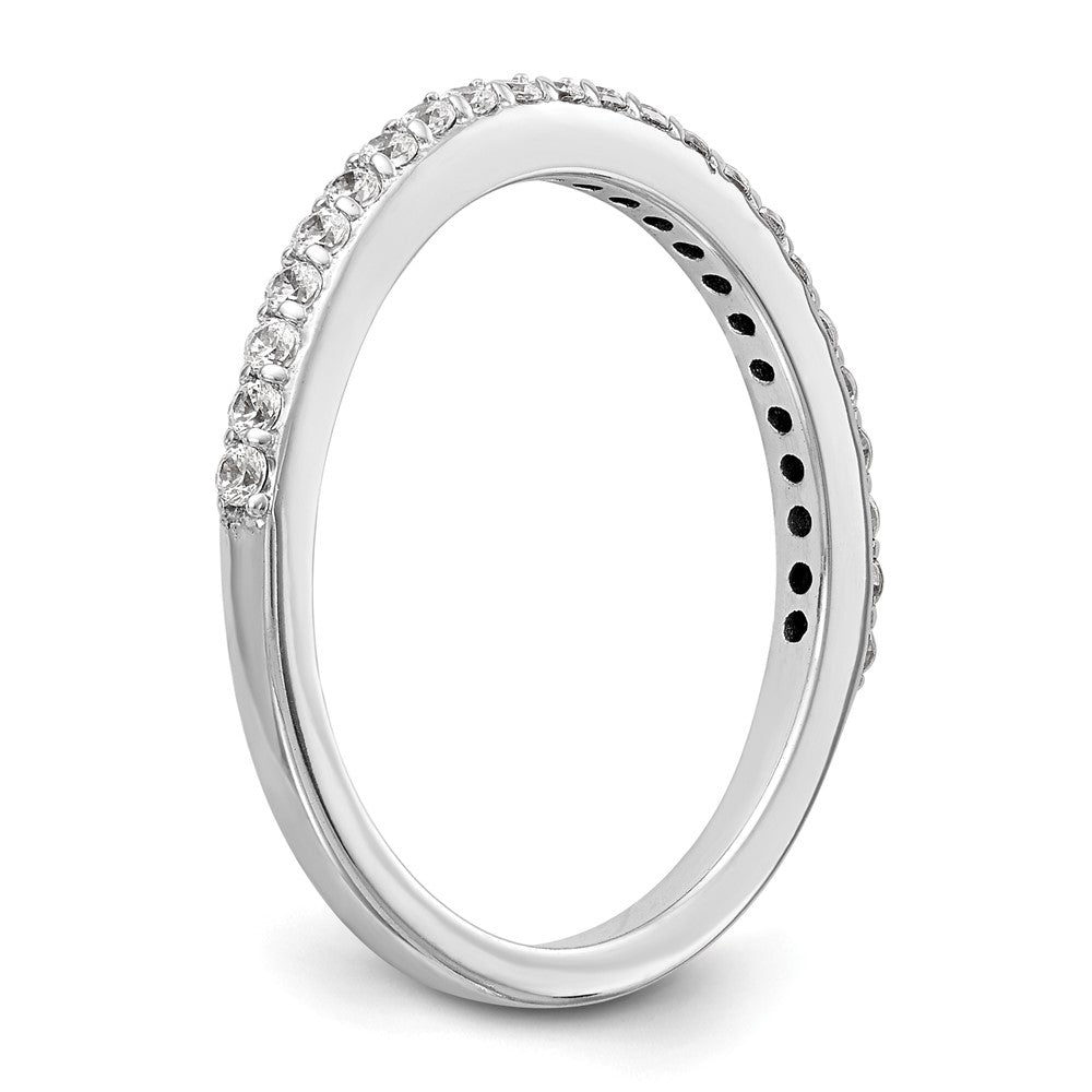 14K Weißgold Ehering mit natürlichen Diamanten