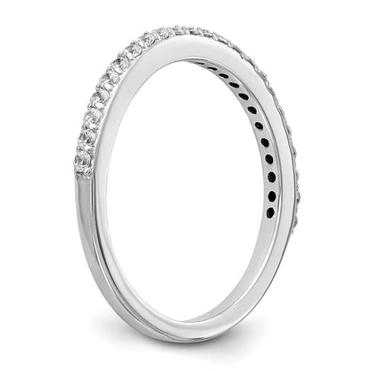 14K Weißgold Ehering mit natürlichen Diamanten