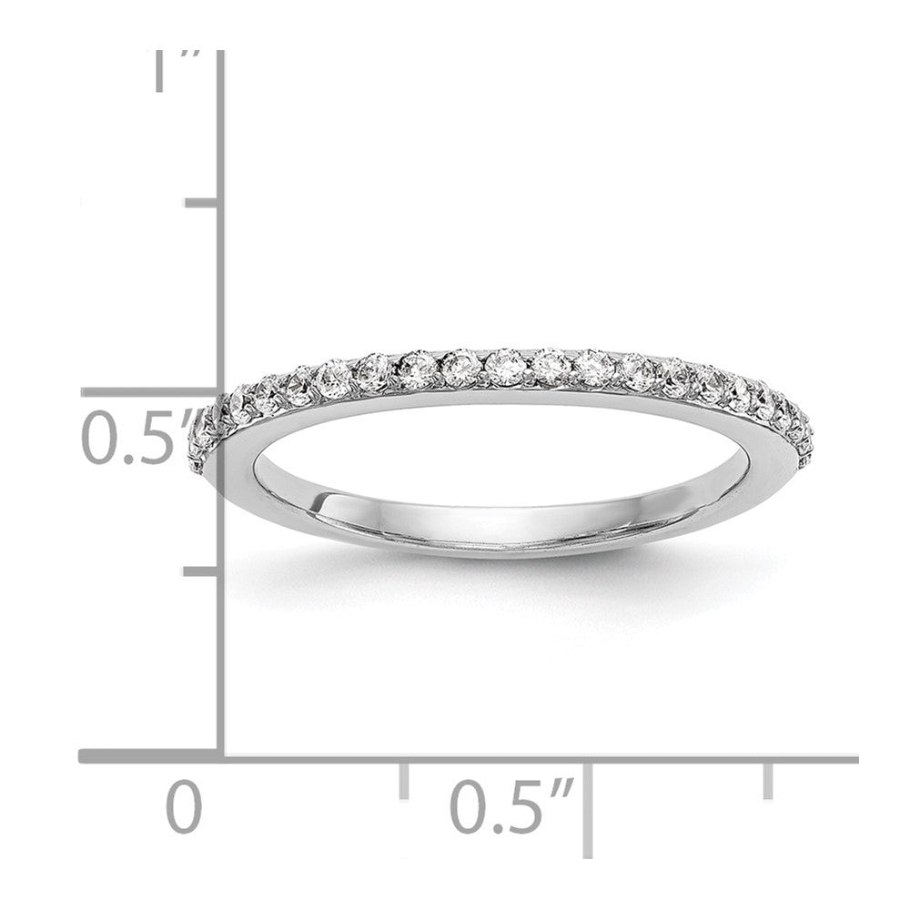 14K Weißgold Ehering mit natürlichen Diamanten
