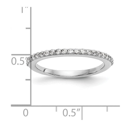14K Weißgold Ehering mit natürlichen Diamanten