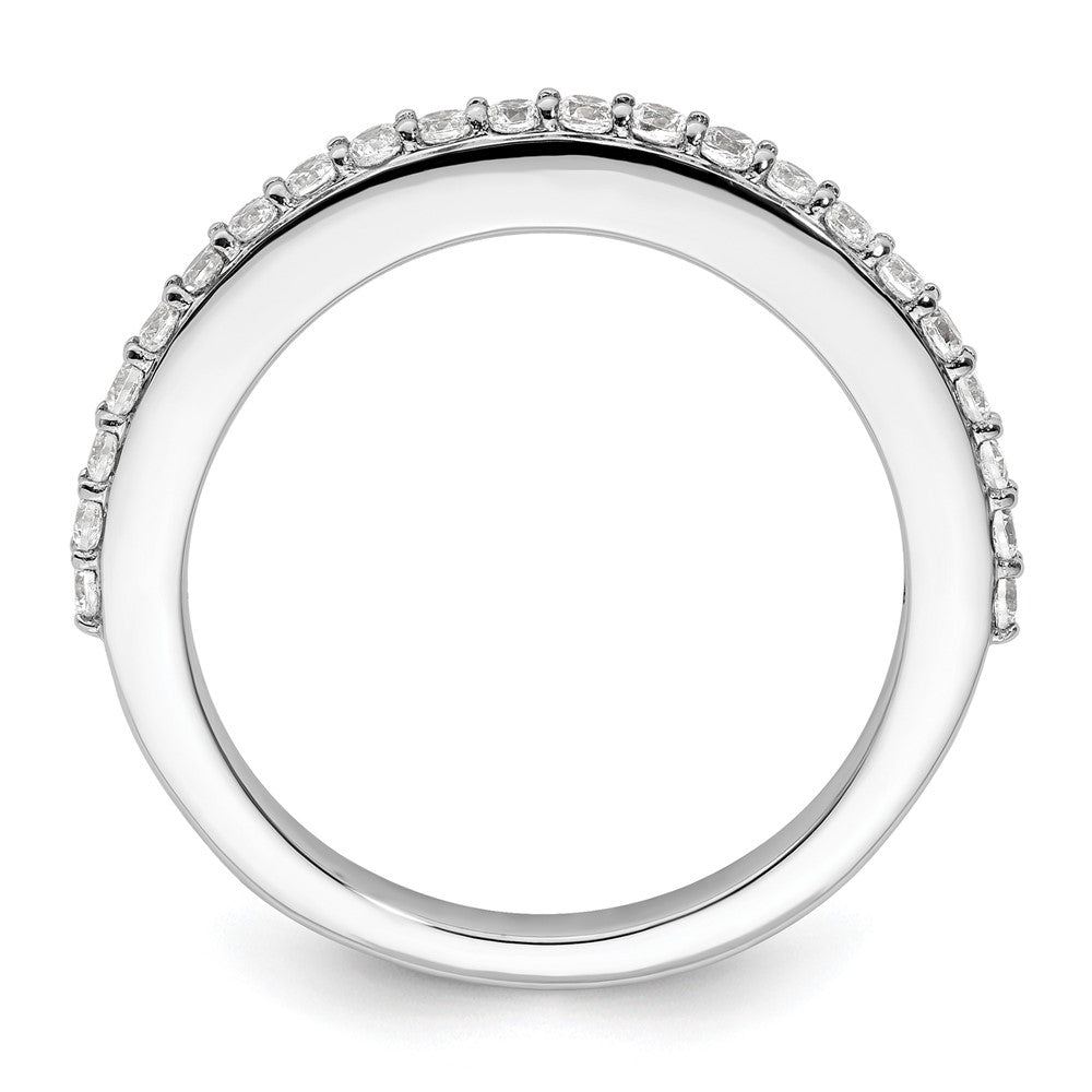 14K Weißgold Ehering mit natürlichen Diamanten, 0,44 ct. Gesamtgewicht