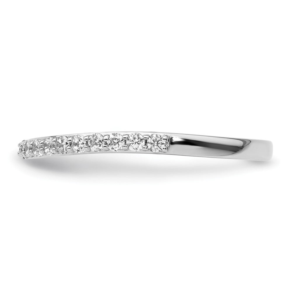 14K Weißgold Ehering mit natürlichen Diamanten, 0,44 ct. Gesamtgewicht