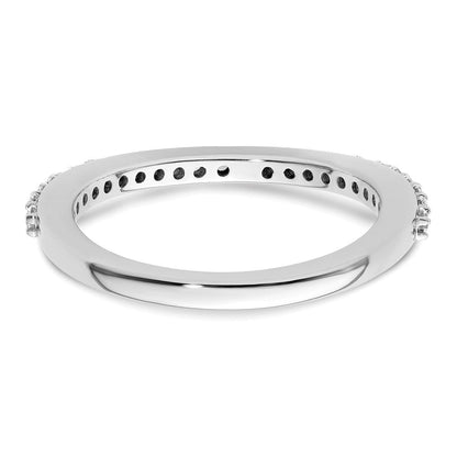 14K Weißgold Ehering mit natürlichen Diamanten, 0,44 ct. Gesamtgewicht