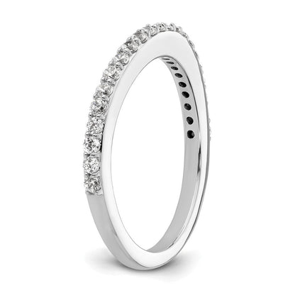 14K Weißgold Ehering mit natürlichen Diamanten, 0,44 ct. Gesamtgewicht