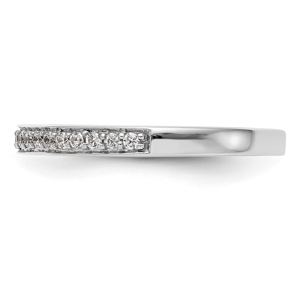 14K Weißgold Ehering mit natürlichen Diamanten