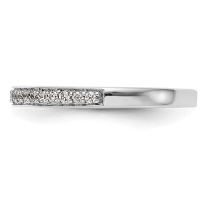 14K Weißgold Ehering mit natürlichen Diamanten
