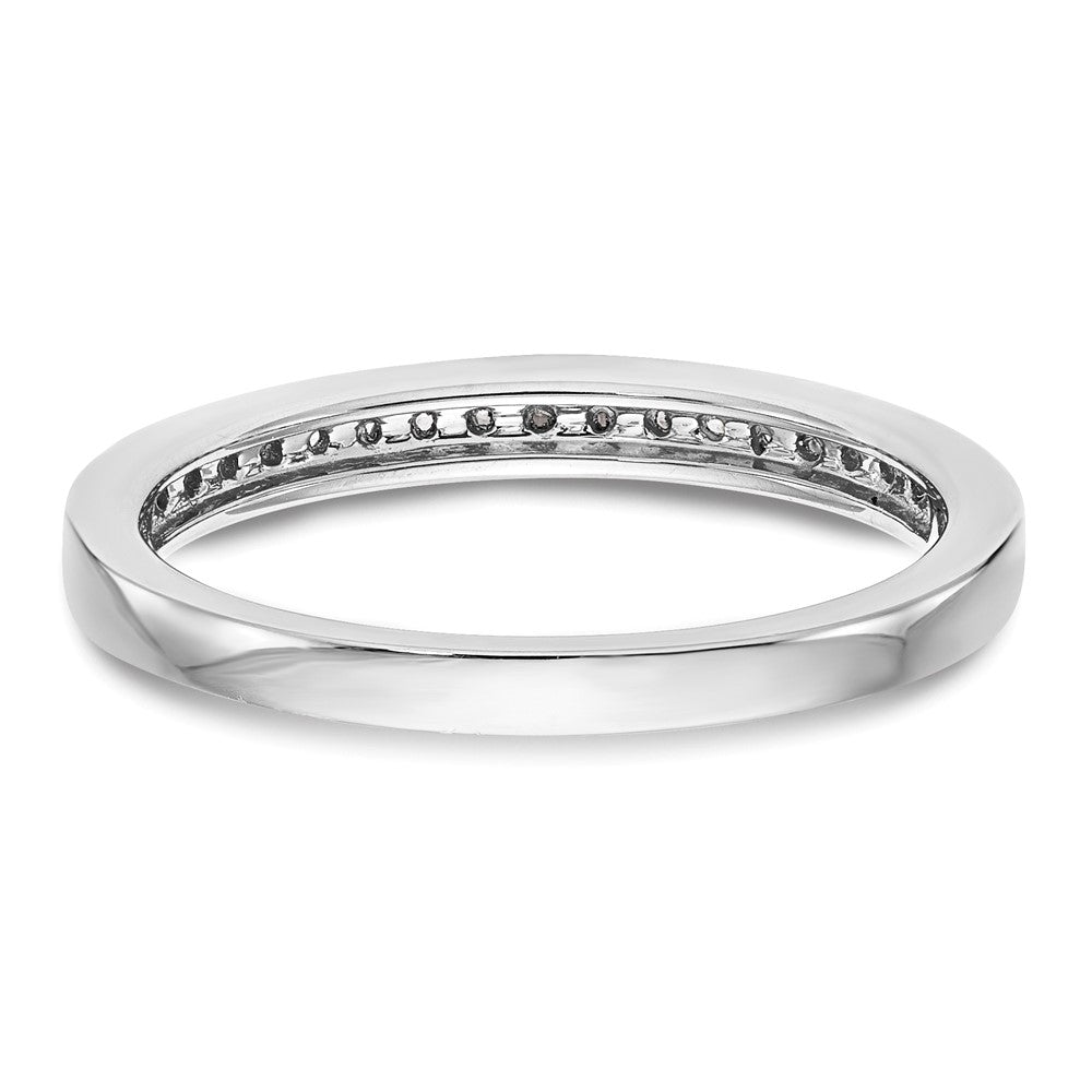 14K Weißgold Ehering mit natürlichen Diamanten