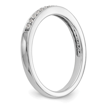 14K Weißgold Ehering mit natürlichen Diamanten