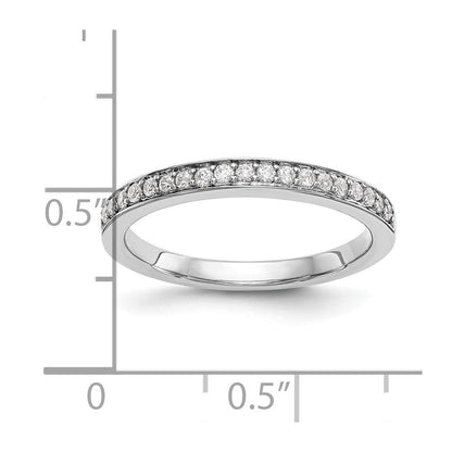 14K Weißgold Ehering mit natürlichen Diamanten