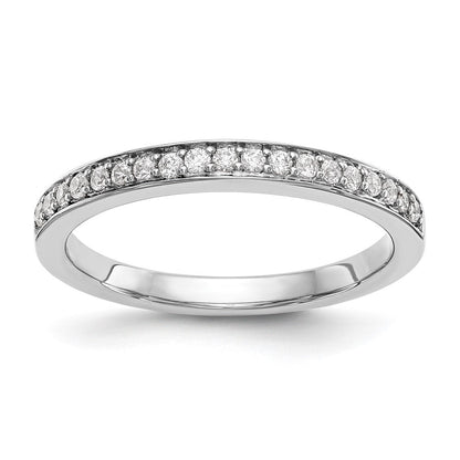 14K Weißgold Ehering mit natürlichen Diamanten