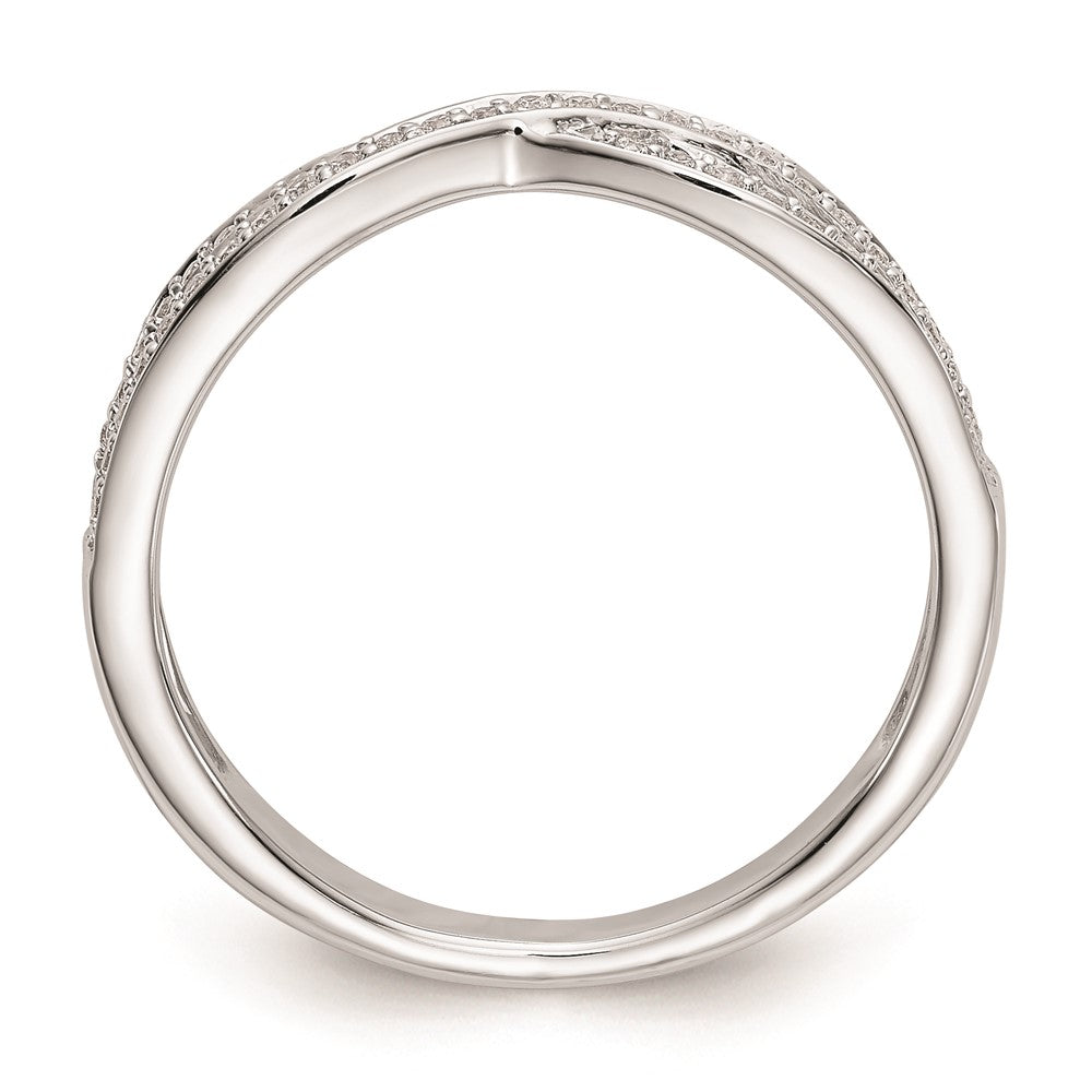 14K Weißgold Verlobungsring mit natürlichen Diamanten