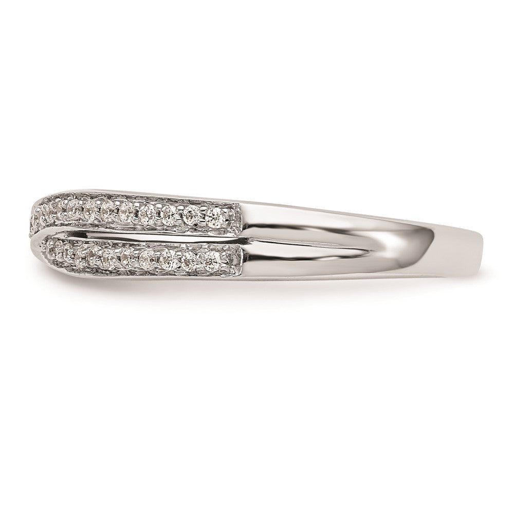 14K Weißgold Verlobungsring mit natürlichen Diamanten