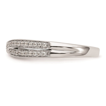 14K Weißgold Verlobungsring mit natürlichen Diamanten