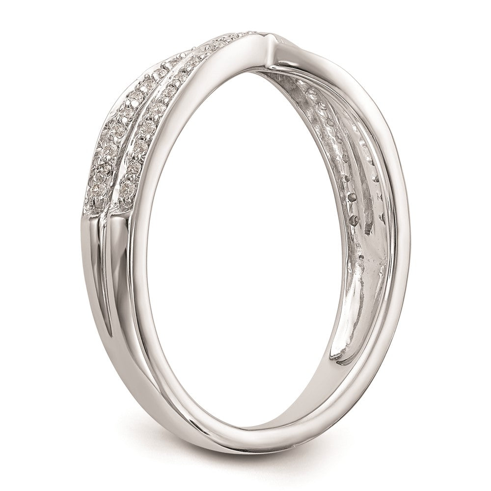 14K Weißgold Verlobungsring mit natürlichen Diamanten