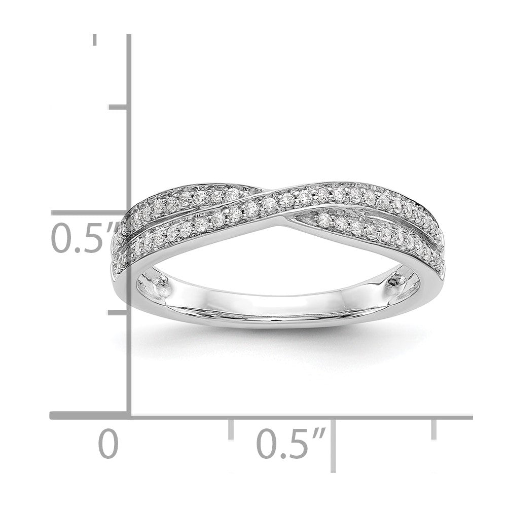 14K Weißgold Verlobungsring mit natürlichen Diamanten