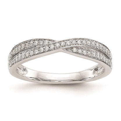 14K Weißgold Verlobungsring mit natürlichen Diamanten