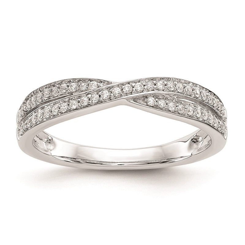 14K Weißgold Verlobungsring mit natürlichen Diamanten