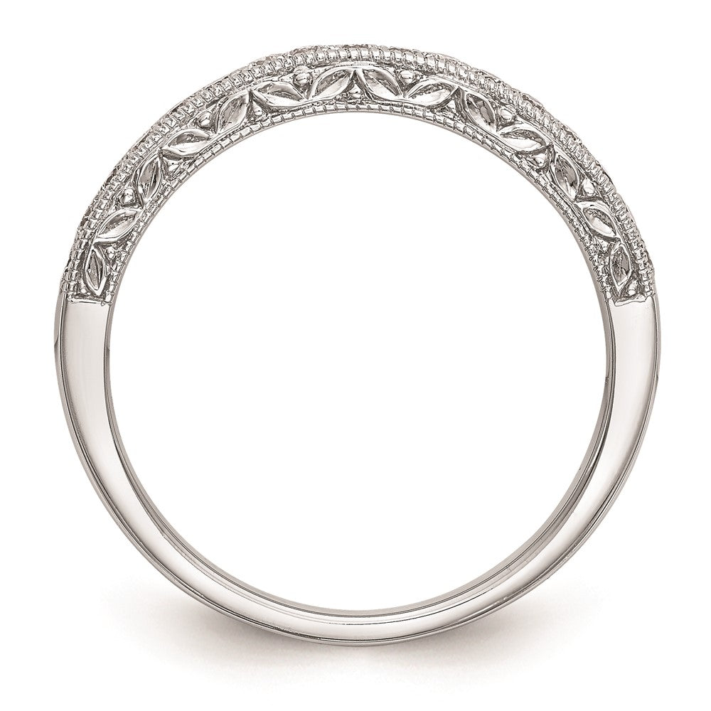 14K Weißgold Ehering mit natürlichen Diamanten