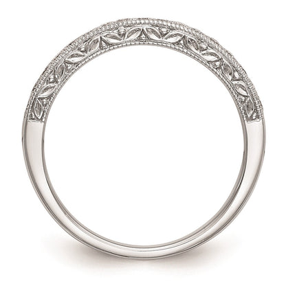 14K Weißgold Ehering mit natürlichen Diamanten