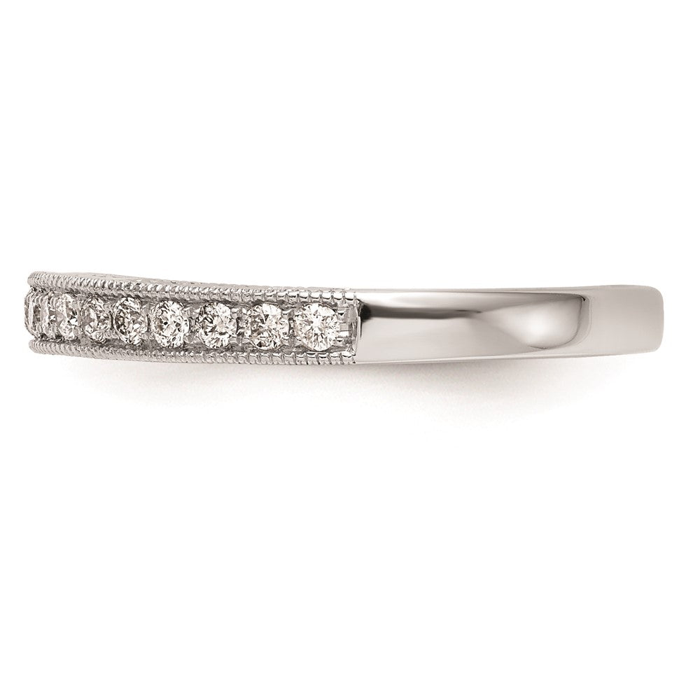 14K Weißgold Ehering mit natürlichen Diamanten