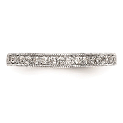14K Weißgold Ehering mit natürlichen Diamanten