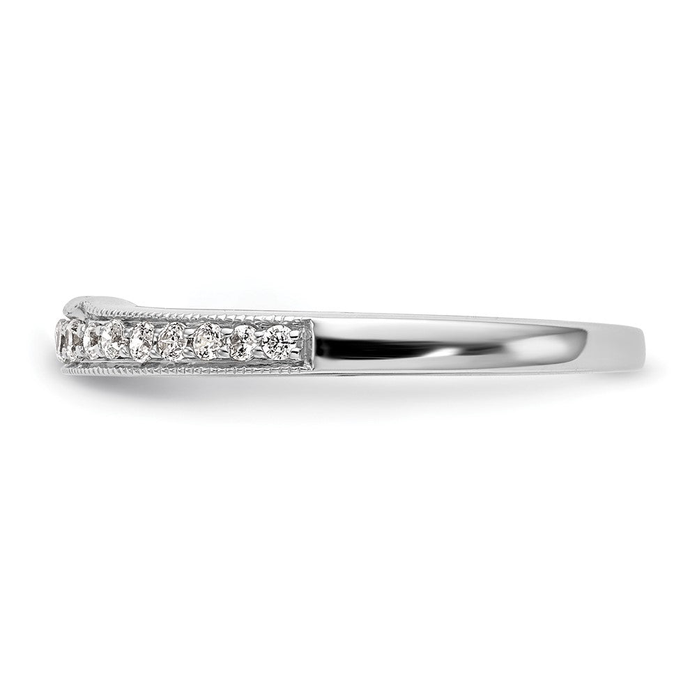 Ehering aus 14K Weißgold mit natürlichen Diamanten