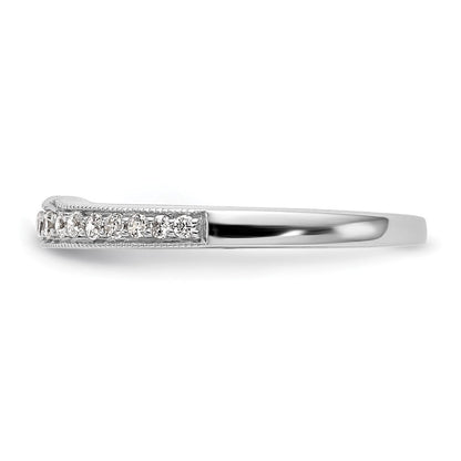 Ehering aus 14K Weißgold mit natürlichen Diamanten