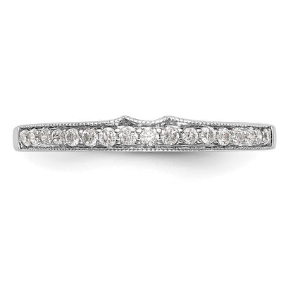 Ehering aus 14K Weißgold mit natürlichen Diamanten