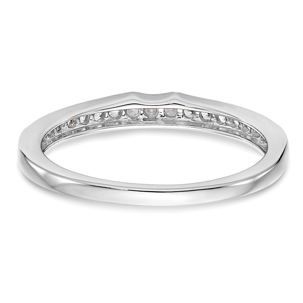 Ehering aus 14K Weißgold mit natürlichen Diamanten
