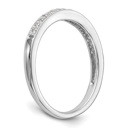 Ehering aus 14K Weißgold mit natürlichen Diamanten