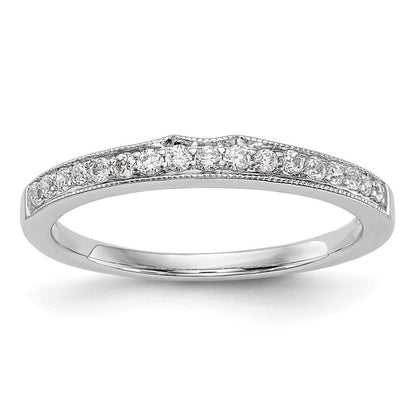 Ehering aus 14K Weißgold mit natürlichen Diamanten