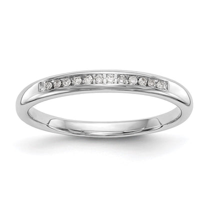 14K Weißgold Ehering mit natürlichen Diamanten