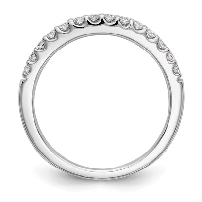 14K Weißgold Ehering mit natürlichen Diamanten