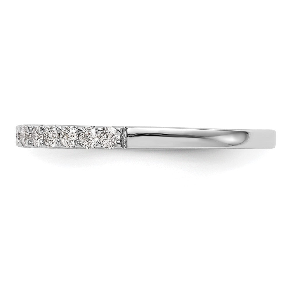 14K Weißgold Ehering mit natürlichen Diamanten