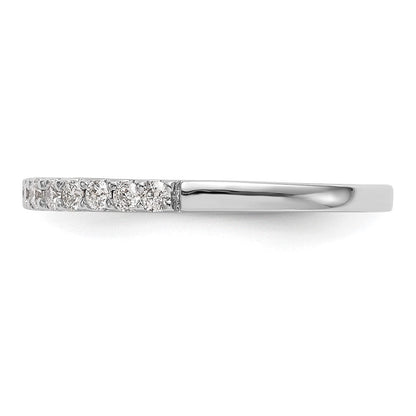 14K Weißgold Ehering mit natürlichen Diamanten