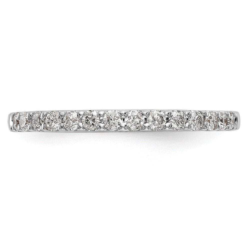 14K Weißgold Ehering mit natürlichen Diamanten