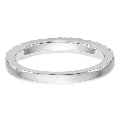 14K Weißgold Ehering mit natürlichen Diamanten
