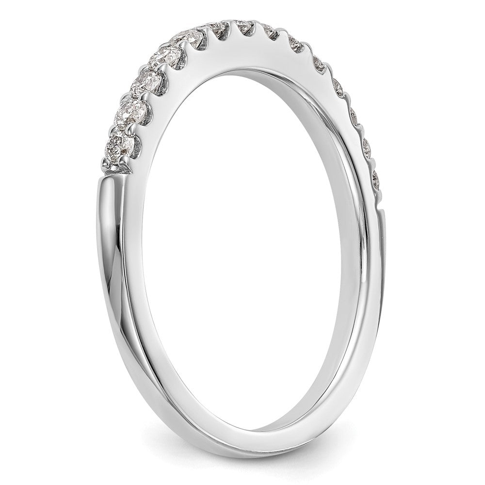 14K Weißgold Ehering mit natürlichen Diamanten