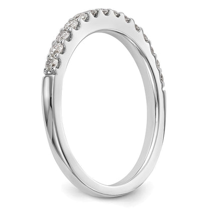 14K Weißgold Ehering mit natürlichen Diamanten