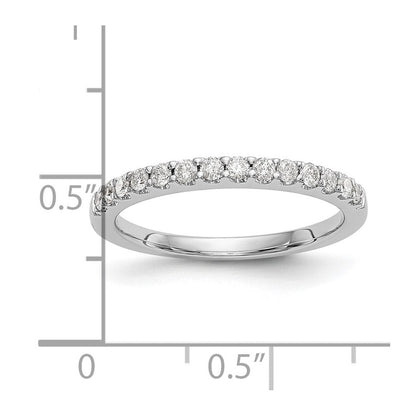 14K Weißgold Ehering mit natürlichen Diamanten