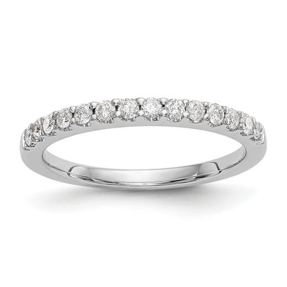 14K Weißgold Ehering mit natürlichen Diamanten